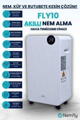 FLY10 Akıllı ( Wi-Fi ) Nem Alma ve Hava Temizleme Cihazı - 3