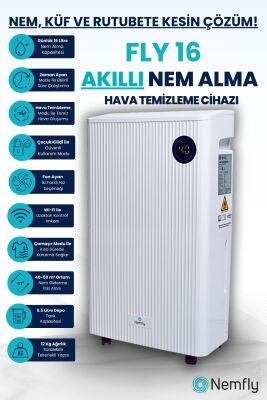 FLY16 Akıllı ( Wi-Fi ) Nem Alma ve Hava Temizleme Cihazı - 2